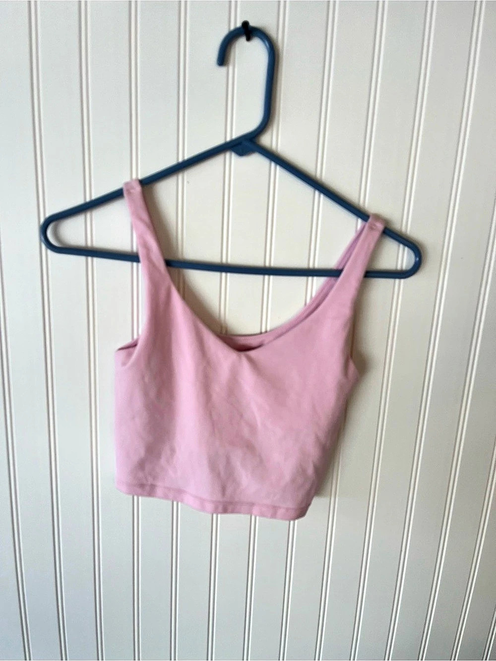 Offline by Aerie Real Me XTRA Twist Crop Tank Top Pink